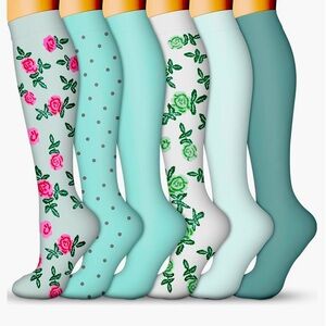 Compression Socks for Women/Men 15-20 mmHg, for Medical, Nursing, Athletic pairs